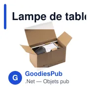 Lampe de table personnalisable Wooosh RCS Luzia avec logo - Miniature 9