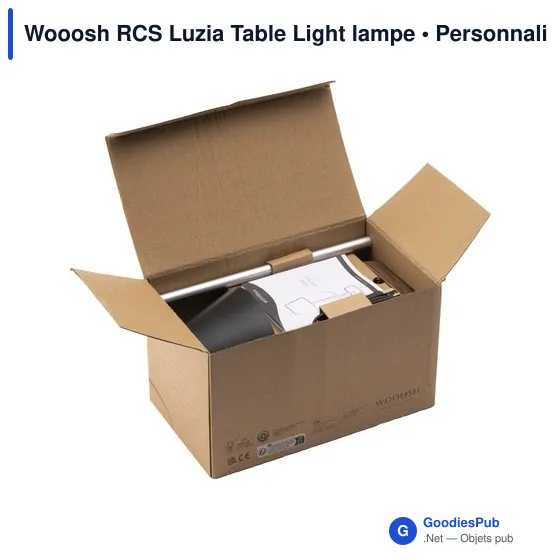 Lampe de table personnalisable Wooosh RCS Luzia avec logo - Image 9