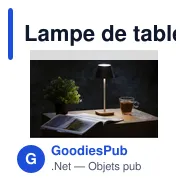 Lampe de table personnalisable Wooosh RCS Luzia avec logo - Miniature 10