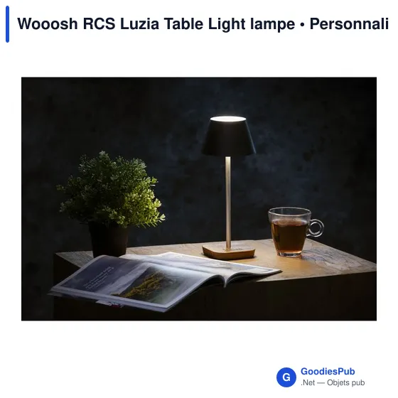Lampe de table personnalisable Wooosh RCS Luzia avec logo - Image 10