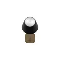 Variante marron - Lampe de table personnalisable Wooosh RCS Luzia avec logo