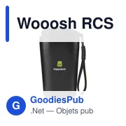 Mug isotherme personnalisable Wooosh RCS Varga 400 ml avec logo - Miniature 1