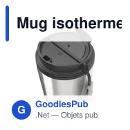 Mug isotherme personnalisable Wooosh RCS Varga 400 ml avec logo - Miniature 12