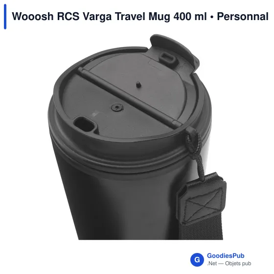 Mug isotherme personnalisable Wooosh RCS Varga 400 ml avec logo - Image 4