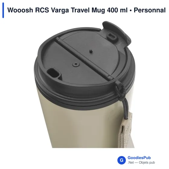 Mug isotherme personnalisable Wooosh RCS Varga 400 ml avec logo - Image 8