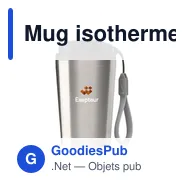 Mug isotherme personnalisable Wooosh RCS Varga 400 ml avec logo - Miniature 9