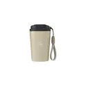 Variante beige - Mug isotherme personnalisable Wooosh RCS Varga 400 ml avec logo