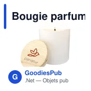 Bougie parfumée personnalisable Wooosh Scented Candle Classic Jasmineavec logo - Miniature 1