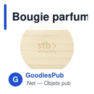 Bougie parfumée personnalisable Wooosh Scented Candle Classic Jasmineavec logo - Miniature 4