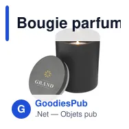 Bougie parfumée personnalisable Wooosh Scented Candle Classic Jasmineavec logo - Miniature 5