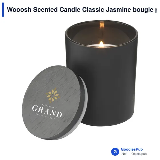 Bougie parfumée personnalisable Wooosh Scented Candle Classic Jasmineavec logo - Image 5