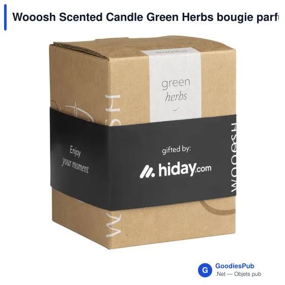 Wooosh Scented Candle Green Herbs bougie parfumée - Image 2