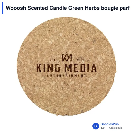 Wooosh Scented Candle Green Herbs bougie parfumée - Image 3