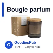 Bougie parfumée personnalisable Wooosh Scented Candle Hidden Figavec logo - Miniature 1