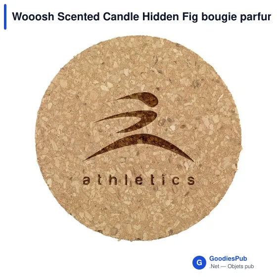 Bougie parfumée personnalisable Wooosh Scented Candle Hidden Figavec logo - Image 3