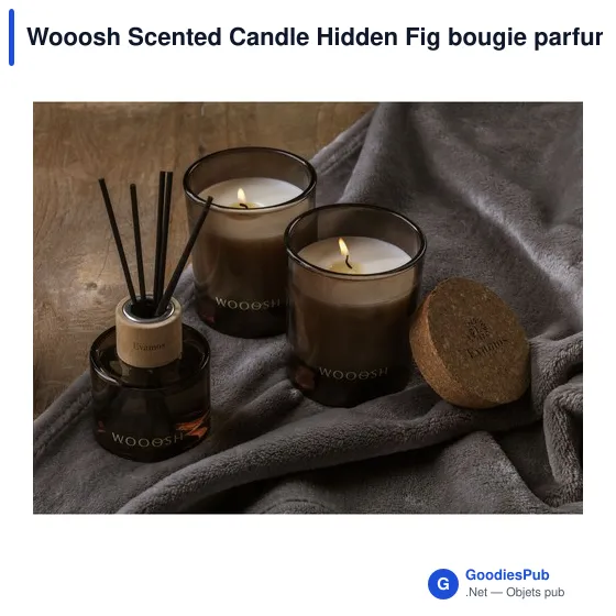 Bougie parfumée personnalisable Wooosh Scented Candle Hidden Figavec logo - Image 5