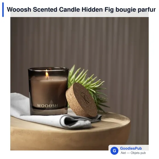 Bougie parfumée personnalisable Wooosh Scented Candle Hidden Figavec logo - Image 6