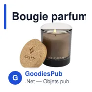 Bougie parfumée personnalisable Wooosh Scented Candle Hidden Figavec logo - Miniature 9