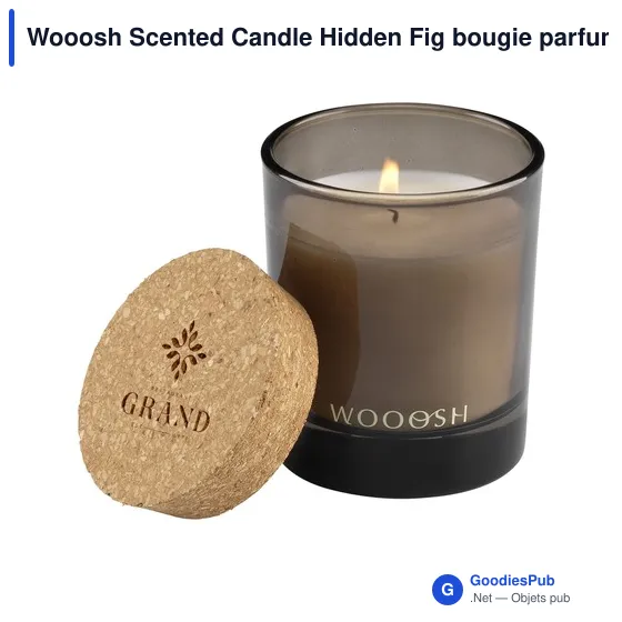 Bougie parfumée personnalisable Wooosh Scented Candle Hidden Figavec logo - Image 9