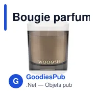 Bougie parfumée personnalisable Wooosh Scented Candle Hidden Figavec logo - Miniature 10