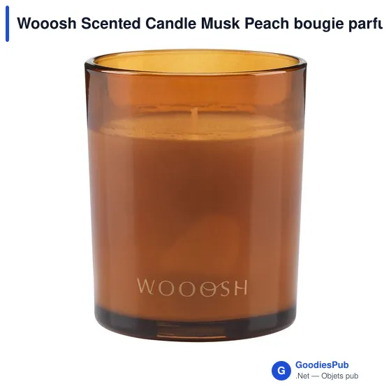 Bougie parfumée personnalisable Wooosh Scented Candle Musk Peach avec logo - Image 7
