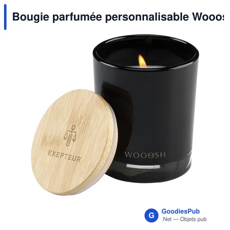 Bougie parfumée personnalisable Wooosh avec logo - Sweet Vanilla