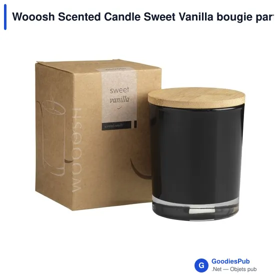 Bougie parfumée personnalisable Wooosh avec logo - Sweet Vanilla - Image 2