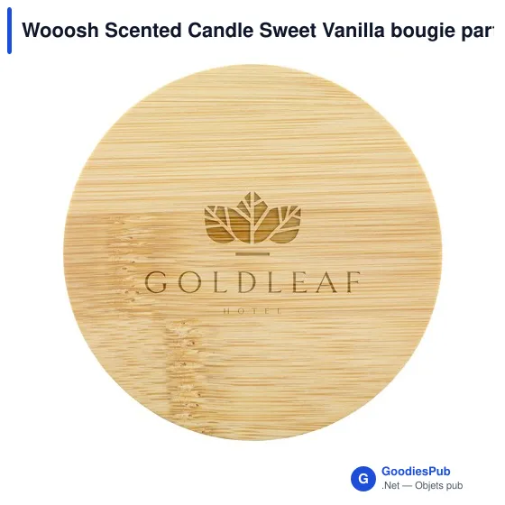 Bougie parfumée personnalisable Wooosh avec logo - Sweet Vanilla - Image 12