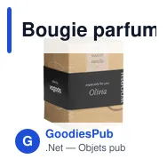 Bougie parfumée personnalisable Wooosh avec logo - Sweet Vanilla - Miniature 3
