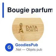 Bougie parfumée personnalisable Wooosh avec logo - Sweet Vanilla - Miniature 4