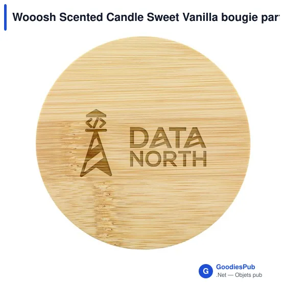 Bougie parfumée personnalisable Wooosh avec logo - Sweet Vanilla - Image 4