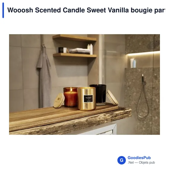 Bougie parfumée personnalisable Wooosh avec logo - Sweet Vanilla - Image 7
