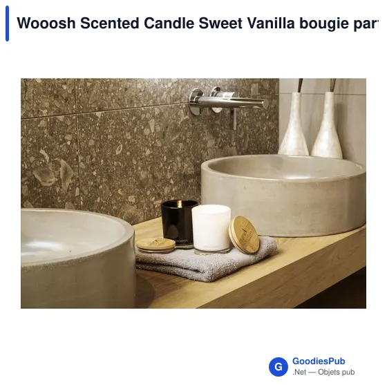 Bougie parfumée personnalisable Wooosh avec logo - Sweet Vanilla - Image 8