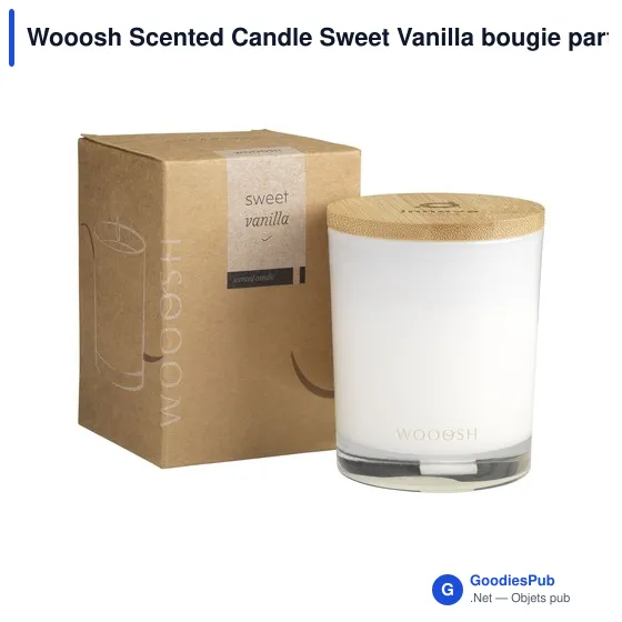 Bougie parfumée personnalisable Wooosh avec logo - Sweet Vanilla - Image 10