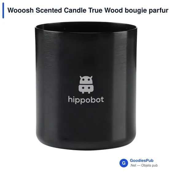 Bougie parfumée personnalisable Wooosh Scented Candle True Wood avec logo - Image 2