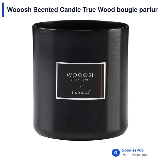 Bougie parfumée personnalisable Wooosh Scented Candle True Wood avec logo - Image 6