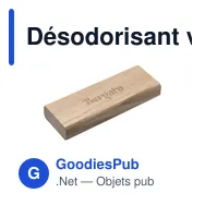 Désodorisant voiture personnalisable avec logo - Wooosh Senang - Miniature 2