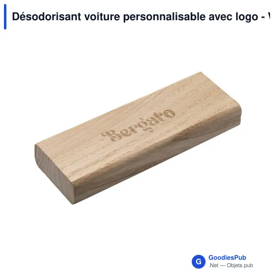 Désodorisant voiture personnalisable avec logo - Wooosh Senang - Image 2