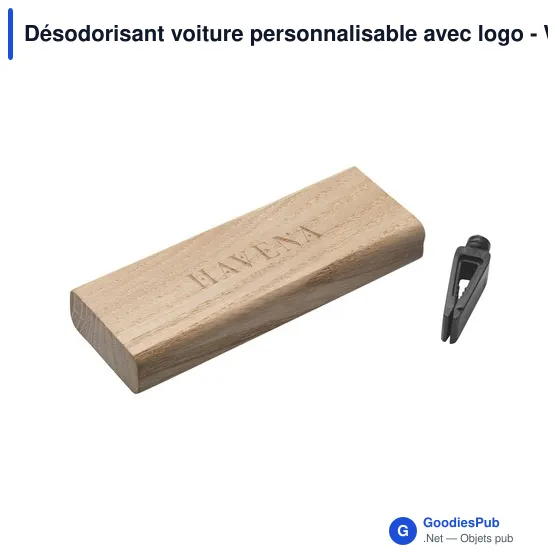 Désodorisant voiture personnalisable avec logo - Wooosh Senang - Image 3