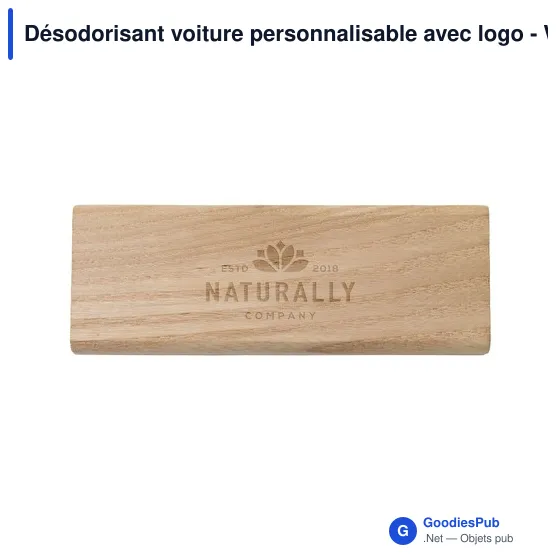 Désodorisant voiture personnalisable avec logo - Wooosh Senang - Image 4