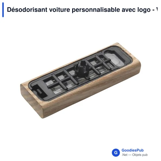 Désodorisant voiture personnalisable avec logo - Wooosh Senang - Image 5