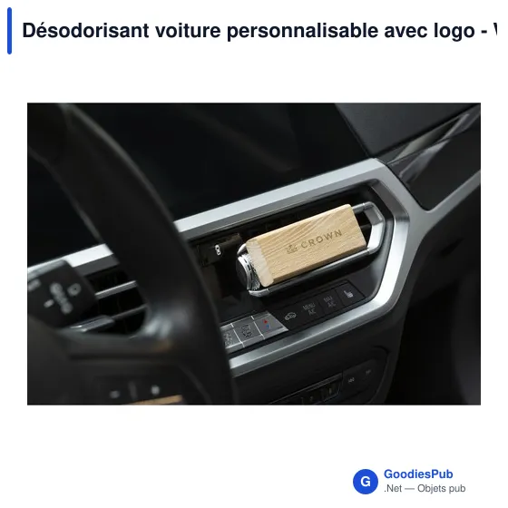 Désodorisant voiture personnalisable avec logo - Wooosh Senang - Image 8