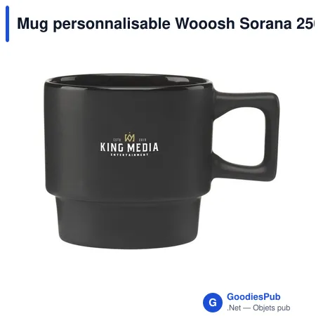 Mug personnalisable Wooosh Sorana 250 ml avec logo