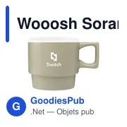 Mug personnalisable Wooosh Sorana 250 ml avec logo - Miniature 3