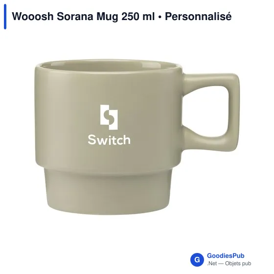 Mug personnalisable Wooosh Sorana 250 ml avec logo - Image 3