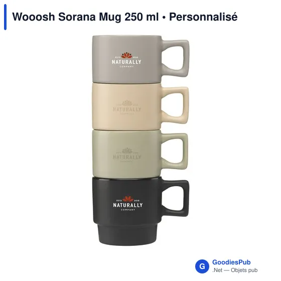 Mug personnalisable Wooosh Sorana 250 ml avec logo - Image 6