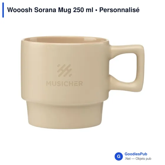 Mug personnalisable Wooosh Sorana 250 ml avec logo - Image 7