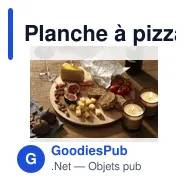 Planche à pizza personnalisable en bois avec logo - Wooosh Tabla - Miniature 1