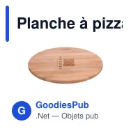Planche à pizza personnalisable en bois avec logo - Wooosh Tabla - Miniature 2