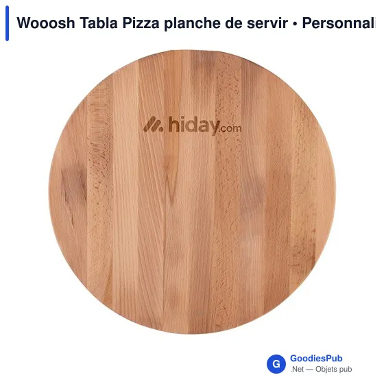 Planche à pizza personnalisable en bois avec logo - Wooosh Tabla - Image 3